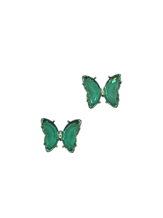 Green Butterfly Rhinestones