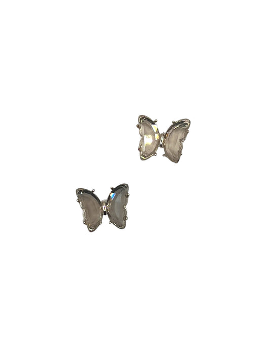 Gray Butterfly Rhinestones