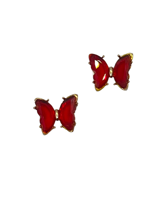 Red Butterfly Rhinestones