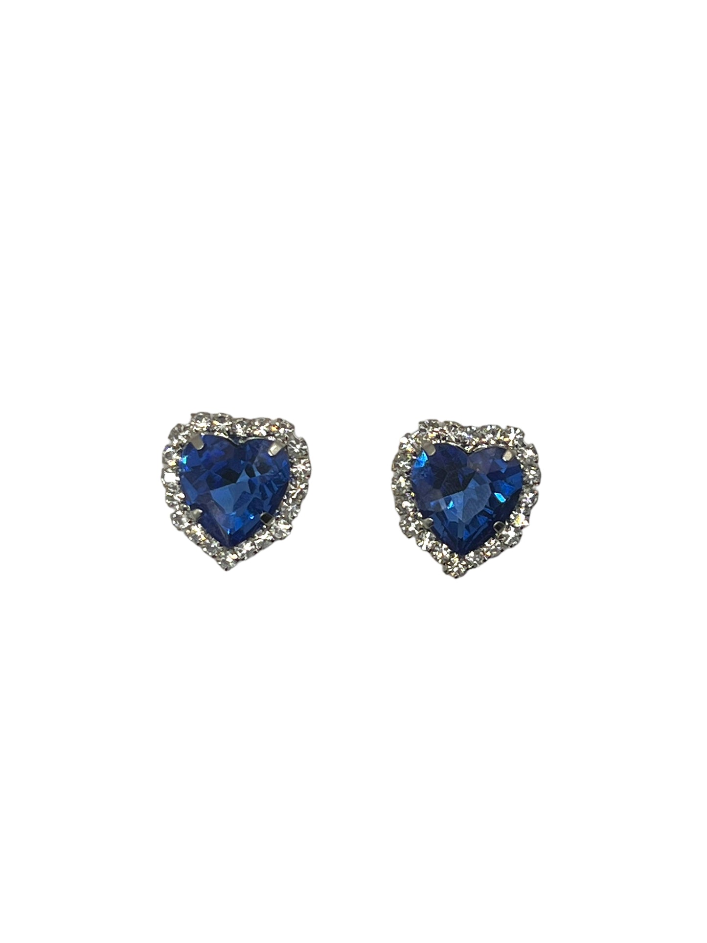 Blue Heart Rhinestones